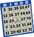 25 Pack Jumbo Number Professional Hard Card